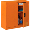 Global Industrial™ Emergency Preparedness Cabinet, Wall Mount, 30"Wx12"Dx30"H, Orange