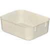 Molded Fiberglass Toteline Nesting Tote 921108 - 6-1/8 "L x 4-7/8"W x 2-1/8"H, White
