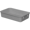 Molded Fiberglass Toteline Nesting Tote 922108 - 9-3/4"L x 6-1/8"W x 2-1/8"H, Gray - Pkg Qty 6