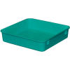 Molded Fiberglass Toteline Nesting Tote 924108 - 9-3/4"L x 9-1/4"W x 2-1/8"H, Green