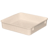 Molded Fiberglass Toteline Nesting Tote 924108 - 9-3/4"L x 9-1/4"W x 2-1/8"H, White