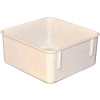 Molded Fiberglass Toteline Nesting Tote 923108 - 9-3/4"L x 9-1/4"W x 4-1/2"H, White