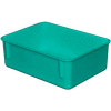 Molded Fiberglass Toteline Nesting Tote 920108 - 11-3/4"L x 8-3/4"W x 4-1/8"H, Green