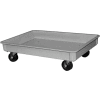 Molded Fiberglass Toteline Dolly 870148 for - 25-3/4"L x 17-3/4"W x 3"H Tote, Gray