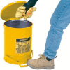Contenant pour déchets huileux Justrite, 14 gallons, jaune - 09501