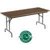 Correll Folding Table - Laminate - 30" X 72" - Walnut