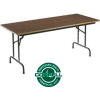 Correll Folding Table - Laminate - 30" X 96" - Walnut