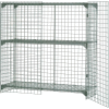 Global Industrial Wire Mesh Security Cage Locker, 60"Wx36"Dx48"H, Gray, Unassembled