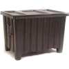 Forkliftable Bulk Shipping Container with Lid - 41"L x 28"W x 26-1/2"H, Blue