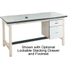 Pro-Line 60 X 30 HD6030C-HDLE-H11 Fixed Height Heavy Duty Workbench ESD Laminate Top - Beige