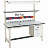 72"L Bin Rail - Beige for Pro-Line Workbench