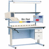72"L Bin Rail - Blue for Pro-Line Workbench