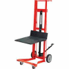 Wesco® Foot Pedal Platform Lift Truck 260009 Four Wheel Style 750 Lb. Cap.
