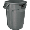 Rubbermaid brute® 2643-60 Trash conteneur w/ventilation canaux, 44 Gallon - Gris - Qté par paquet : 4
