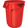 Rubbermaid brute® 2643-60 Trash conteneur w/ventilation canaux, 44 Gallon - Rouge