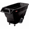 Rubbermaid®Standard Duty Structural Foam Plastic Tilt Truck,3/4 Cu. Yd. Cap,1000 Lbs. Cap,Black