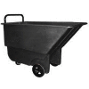 Bayhead Products Light Duty Plastic Tilt Truck, 1/3 Cu. Yd. Cap, 275 Lbs. Cap, Black