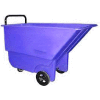 Bayhead Products Light Duty Plastic Tilt Truck, 1/3 Cu. Yd. Cap, 275 Lbs. Cap, Blue