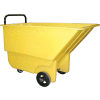 Bayhead Products Light Duty Plastic Tilt Truck, 1/3 Cu. Yd. Cap, 275 Lbs. Cap, Yellow