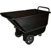 Bayhead Products Light Duty Plastic Tilt Truck, 1/3 Cu. Yd. Cap, 1200 Lbs. Cap, Black