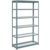 Global Industrial™ Heavy Duty Shelving 48"W x 12"D x 96"H With 6 Shelves - Wire Deck - Gray