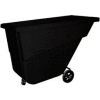 Bayhead Products Light Duty Plastic Tilt Truck, 5/8 Cu. Yd., 300 Lbs. Cap, Black