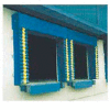 Chalfant Blue Dock Door Seal Model 130 Heavy Duty 40 Ounce 8'W x 8'H with HD Wear Pleats