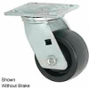 Faultless Swivel Plate Caster 1465W-6RB 6" Thermoplastic Wheel with Brake