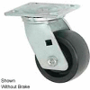 Faultless Swivel Plate Caster 1465W-8RB 8" Thermoplastic Wheel with Brake