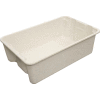 Molded Fiberglass Nest and Stack Tote 780308 - 19-3/4" x 12-1/2" x 6", Pkg Qty 10, White - Pkg Qty 10