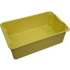 Molded Fiberglass Nest and Stack Tote 780308 - 19-3/4" x 12-1/2" x 6" Yellow - Pkg Qty 10