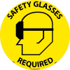 Floor Signs - Safety Glasses Required