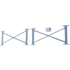 Global Industrial 36" Cantilever Brace For 192" Uprights, 3000-5000 Series, 4/Pack