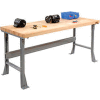 Global Industrial™ Extra Long Workbench w/ Maple Square Edge Top, 72"W x 30"D, Gray