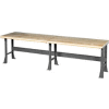 Global Industrial™ Extra Long Workbench w/ Shop Top Safety Edge, 144"W x 30"D, Gray