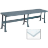 Global Industrial™ Production Workbench w/ Laminate Square Edge Top, 144"W x 30"D, Gray