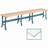 Global Industrial Production Workbench w/ Laminate Square Edge Top, 180"W x 36"D, Gray