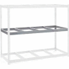 Global Industrial™ Additional Shelf, Double Rivet, No Deck, 72"L x 15"P, Gray, États-Unis