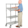 Nexel® E-Z Adjust Wire Shelf Truck 36x18x69 1200 Pound Capacity