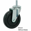 Faultless Swivel Threaded Stem Caster G460S-4RB 4" Polyolefin Wheel with Brake