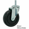 Faultless Swivel Threaded Stem Caster G493-5RB 5" TPR Wheel with Brake