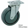 Faultless Swivel Plate Caster 1498-4RB 4" Polyurethane Wheel with Brake