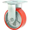 Faultless Rigid Plate Caster 3438-8 8" Mold-On Poly Wheel