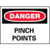 Signs With Safety Message Legend-Danger Pinch Points
