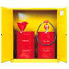 Justrite® tambour Cabinet 110 GAL capacité verticale manuelle étroite inflammable W / Support de tambour