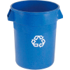 Rubbermaid® Recycling Can, 44 Gallon, Bleu
