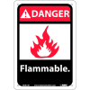 Signes graphiques - Danger inflammable - plastique 7" W X 10" H