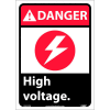 Panneaux graphiques - Danger haute tension - Vinyle 10" W X 14" H
