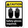 Panneaux graphiques « Caution Safety Gloves Required », plastique, 7 po l x 10 po H