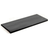 Plateau de slatwall 48 x 15 noir en plastique avec bord arrondi - Qté par paquet : 4